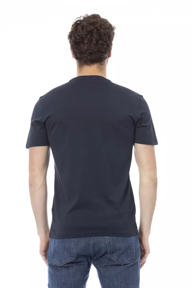 Baldinini Trend Blau Baumwolle Männer T-Shirt