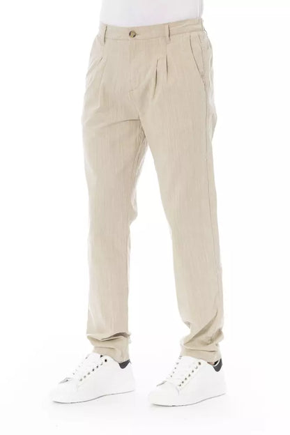 Baldinini Trend Beige Baumwolle Männer Chino Hosen