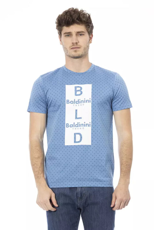 Baldinini Trend "Hellblaues T-Shirt aus Baumwolle für Männer"