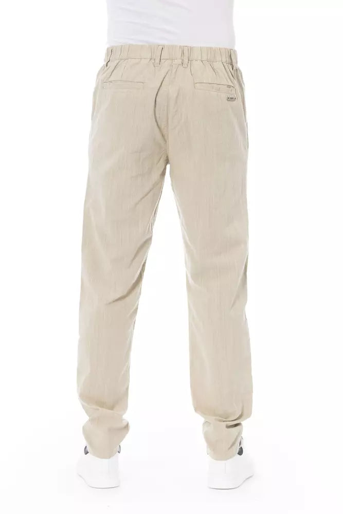 Baldinini Trend Beige Baumwolle Männer Chino Hosen