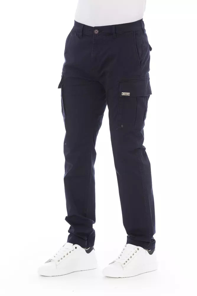 Baldinini Trend Blaue Baumwolle Herren Cargo-Hose