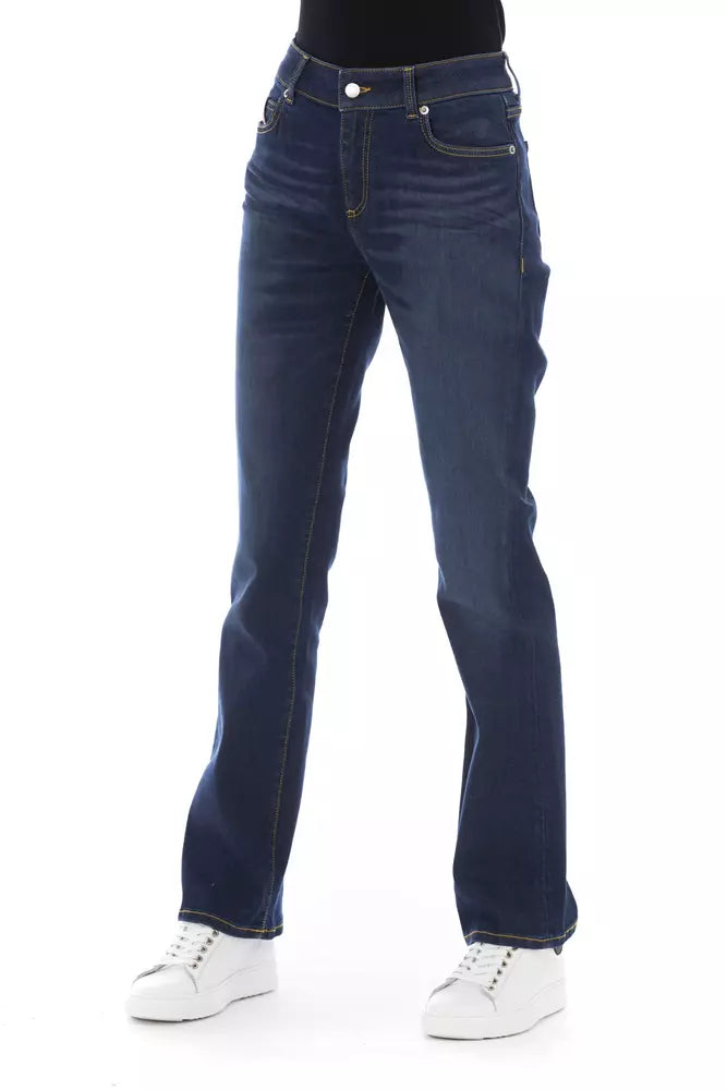 Baldinini Trend Blaue Baumwolle Damenjeans