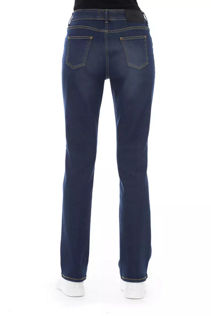 Baldinini Trend Blaue Baumwolle Damenjeans