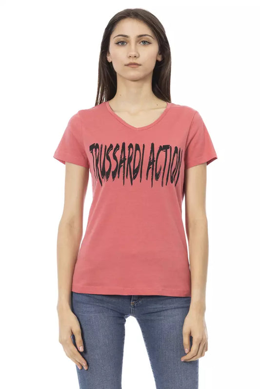 Trussardi Action Rosa Baumwolle Damen Top