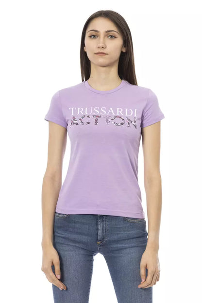 Trussardi Action Lila Baumwolle Frauen Top