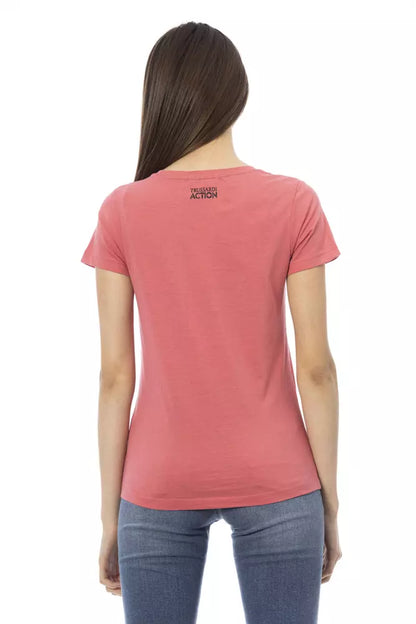 Trussardi Action Rosa Baumwolle Damen Top