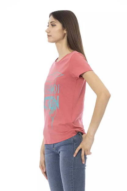 Trussardi Action Rosa Baumwolle Damen Top