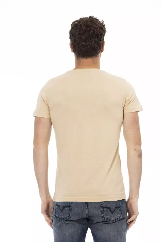 Trussardi Action Beige Baumwolle Männer T-Shirt