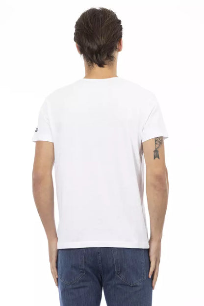 Trussardi Action Weißes Baumwolle Männer T-Shirt