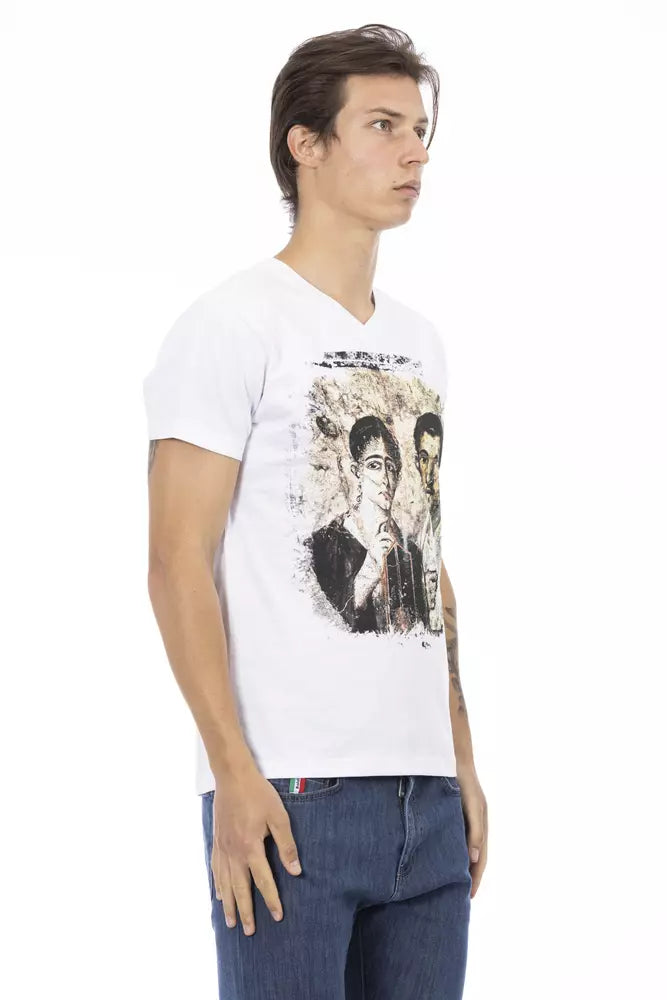 Trussardi Action Weißes Baumwolle Männer T-Shirt