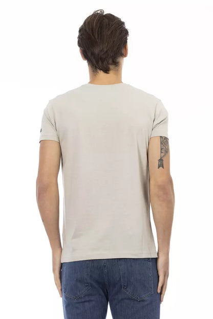 Trussardi Action Beige Baumwolle Männer T-Shirt