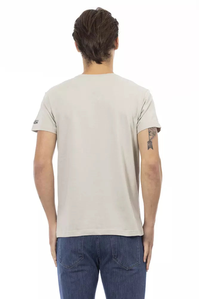 Trussardi Action Beige Baumwolle Männer T-Shirt