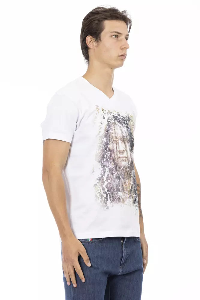 Trussardi Action Weißes Baumwolle Männer T-Shirt