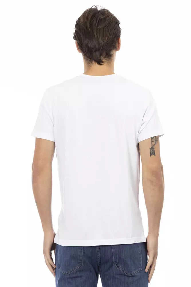 Trussardi Action Weißes Baumwolle Männer T-Shirt