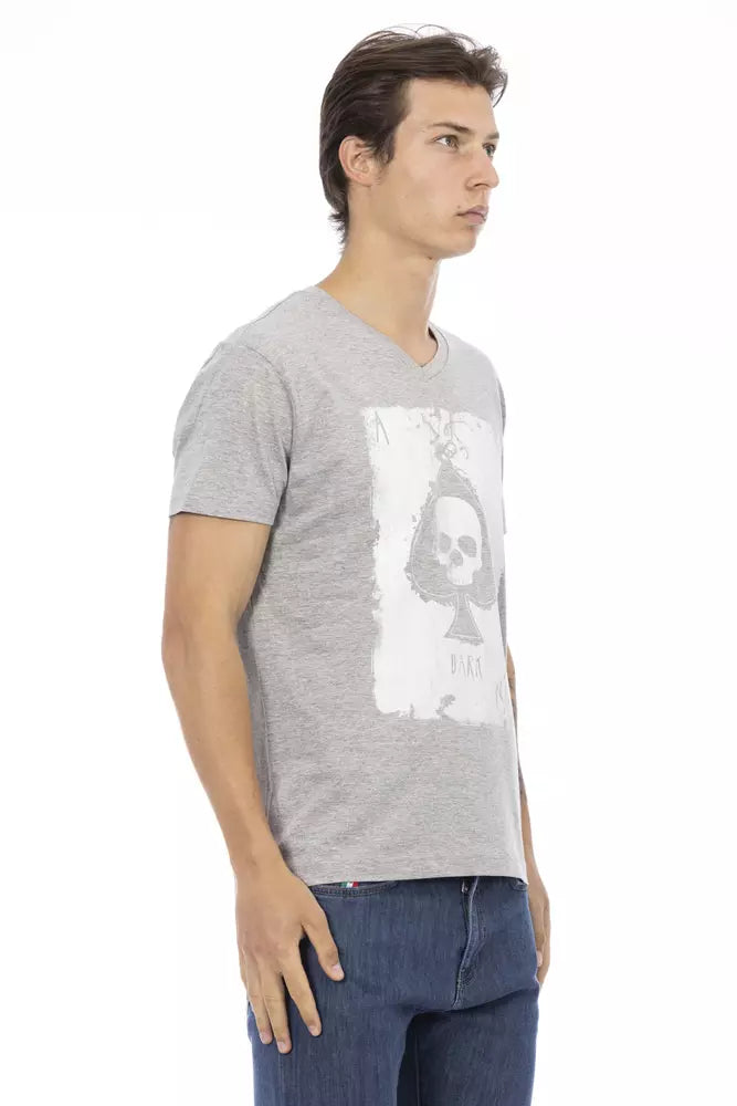 Trussardi Action "Graues Baumwoll-T-Shirt für Männer"