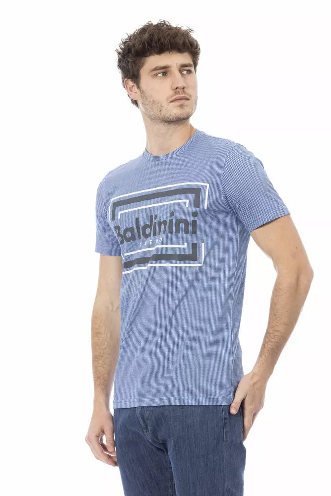 Baldinini Trend Hellblaues Baumwolle Herren T-Shirt