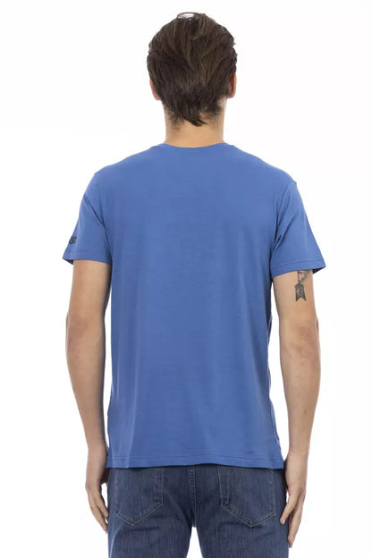 Trussardi Action Blau Baumwolle Männer T-Shirt