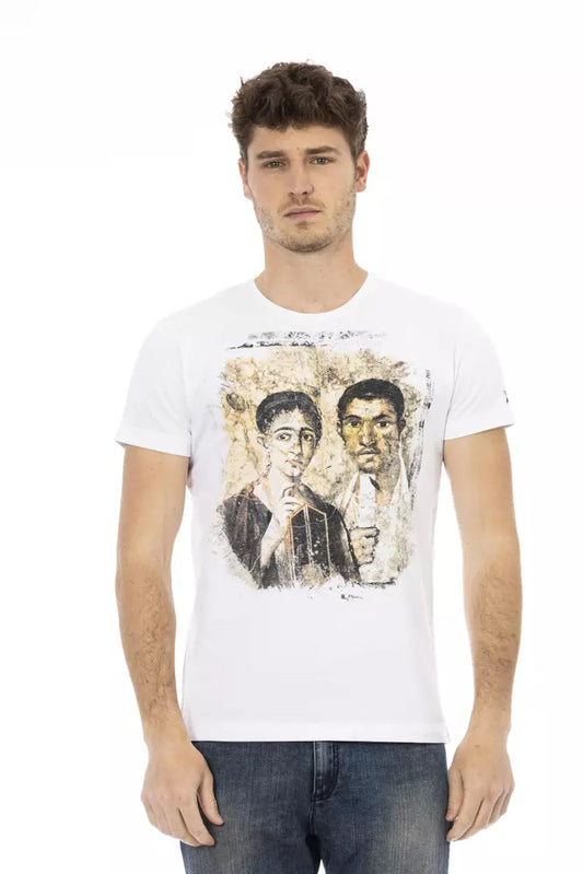 Trussardi Action Weißes Baumwolle Männer TShirt