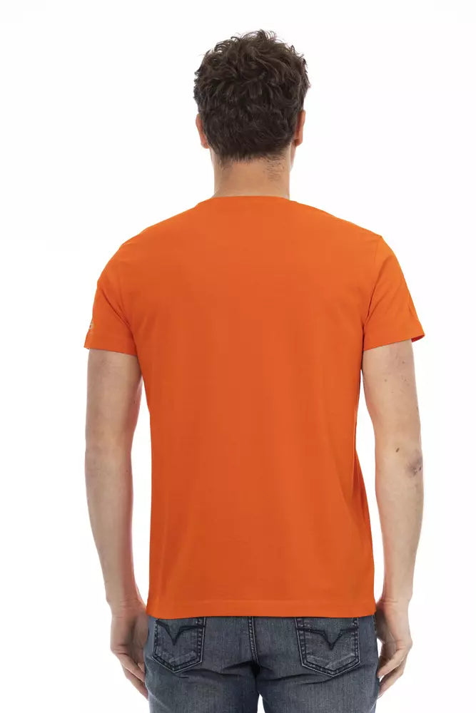 Trussardi Action Orange Baumwolle Männer T-Shirt