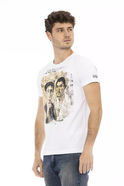 Trussardi Action Weißes Baumwolle Männer TShirt