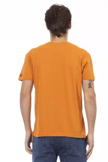 Trussardi Action Orange Baumwolle Männer T-Shirt