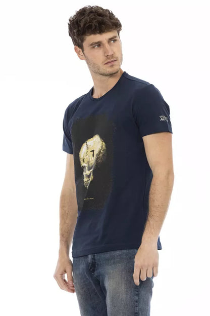 Trussardi Action Blau Baumwolle Männer T-Shirt