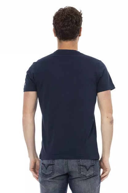 Trussardi Action Blau Baumwolle Männer T-Shirt