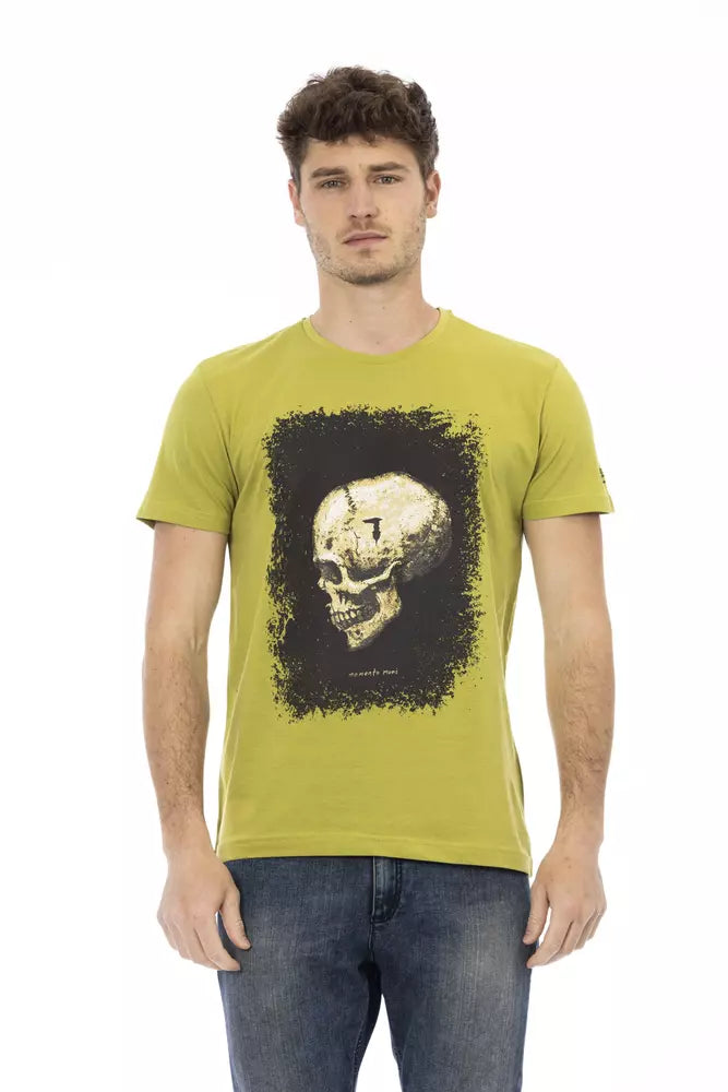 Trussardi Action Grünes Baumwolle Männer T-Shirt