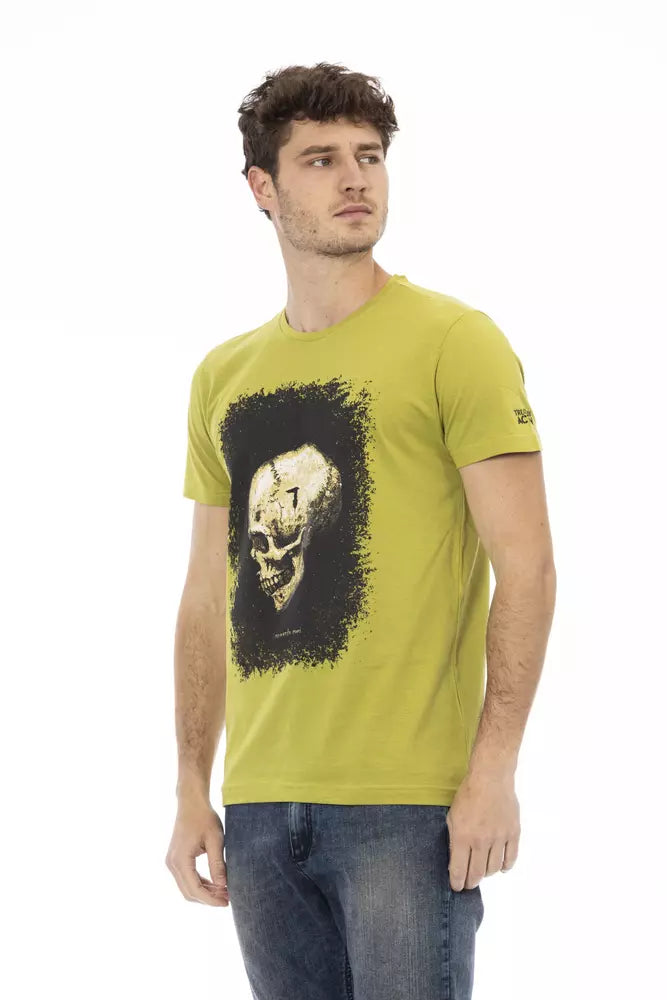 Trussardi Action Grünes Baumwolle Männer T-Shirt