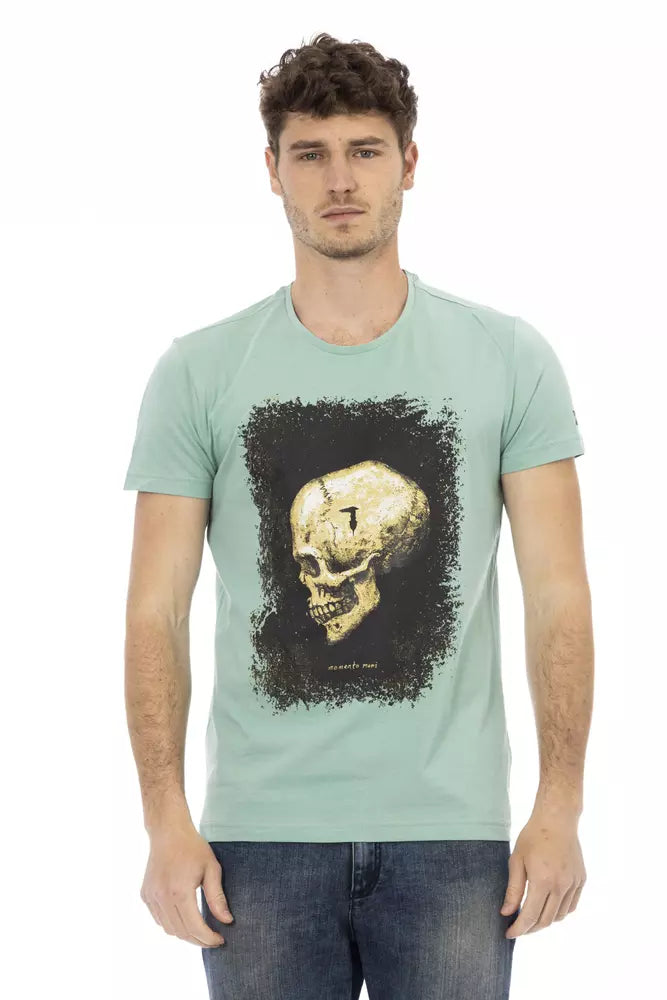 Trussardi Action Grünes Baumwolle Männer T-Shirt