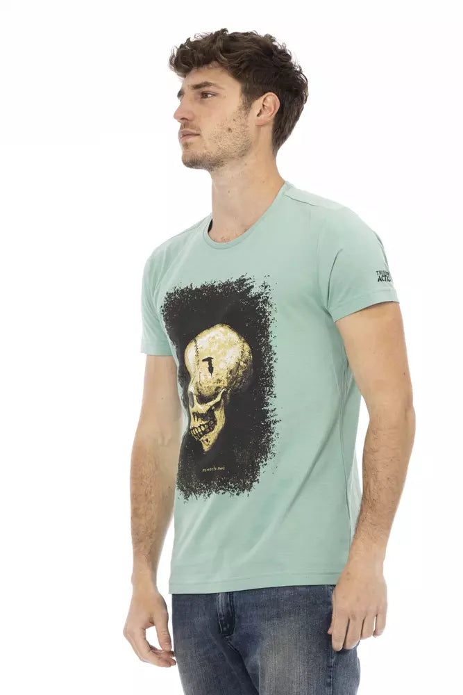 Trussardi Action Grünes Baumwolle Männer T-Shirt