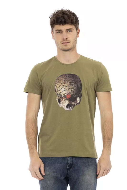 Trussardi Action Grünes Baumwolle Männer T-Shirt