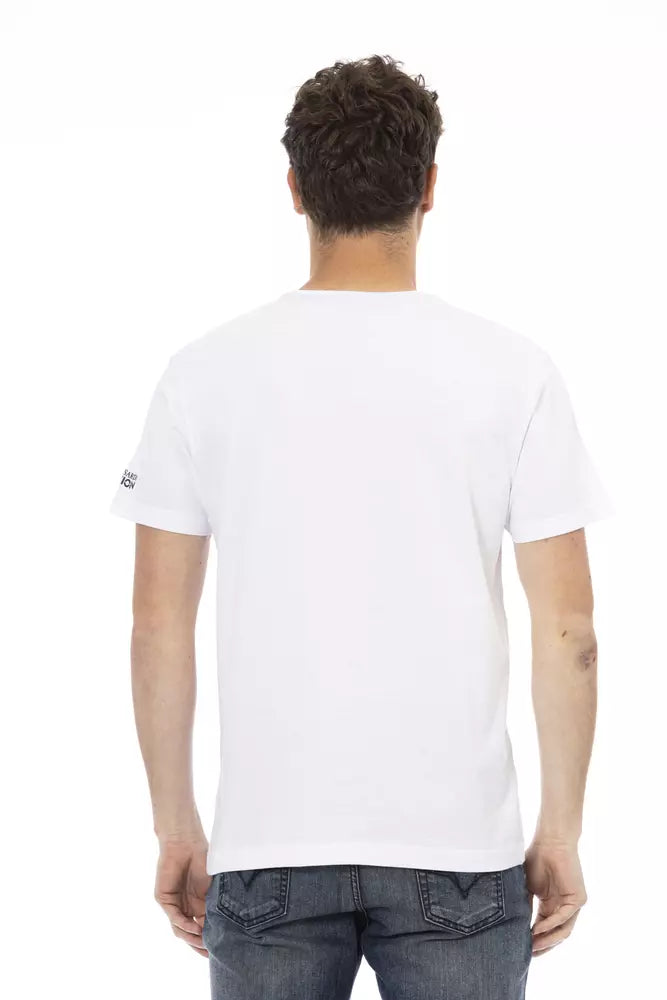 Trussardi Action Weißes Baumwolle Männer T-Shirt