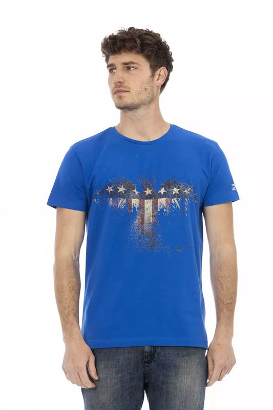 Trussardi Action Blau Baumwolle Männer T-Shirt