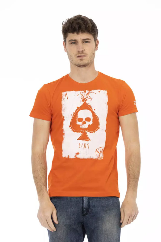 Trussardi Action Orange Baumwolle Männer T-Shirt