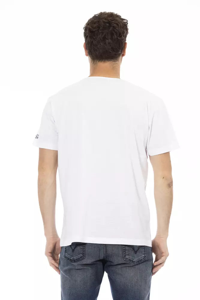 Trussardi Action Weißes Baumwolle Männer T-Shirt