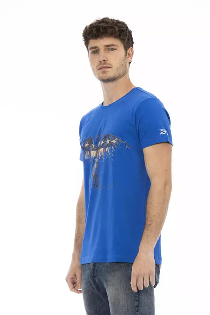 Trussardi Action Blau Baumwolle Männer T-Shirt