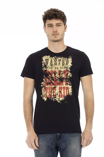 Trussardi Action "Schwarzes Baumwoll-T-Shirt für Männer"