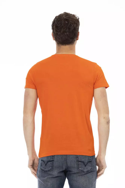 Trussardi Action Orange Baumwolle Männer T-Shirt