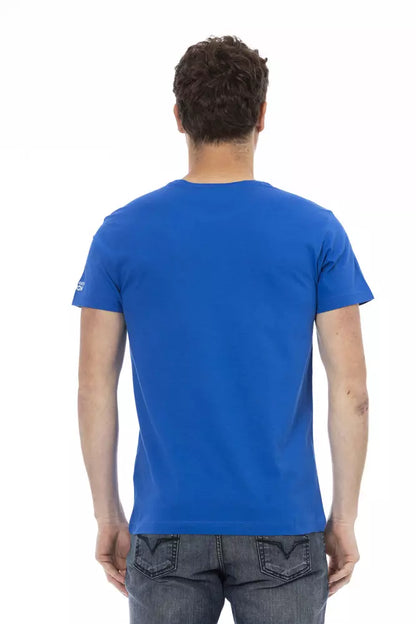 Trussardi Action Blau Baumwolle Männer T-Shirt