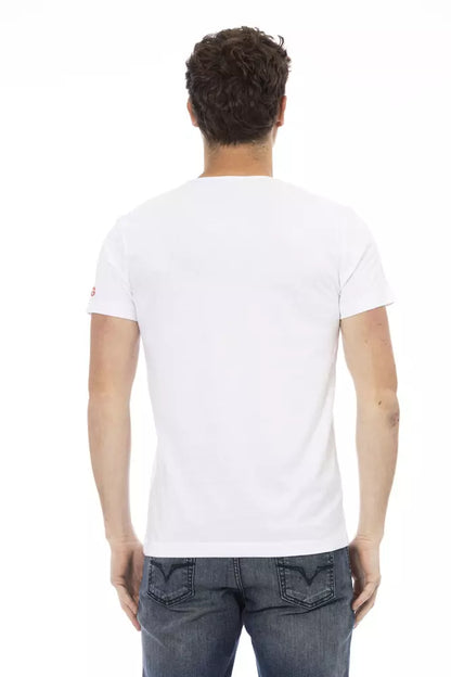 Trussardi Action Weißes Baumwolle Männer T-Shirt