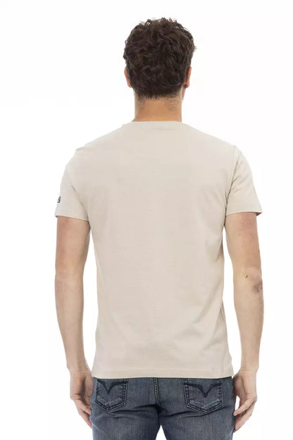 Trussardi Action Beige Baumwolle Männer T-Shirt