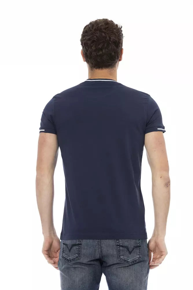 Trussardi Action Blau Baumwolle Männer T-Shirt