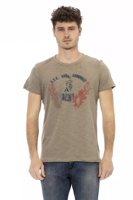 Trussardi Action Grünes Baumwolle Männer T-Shirt