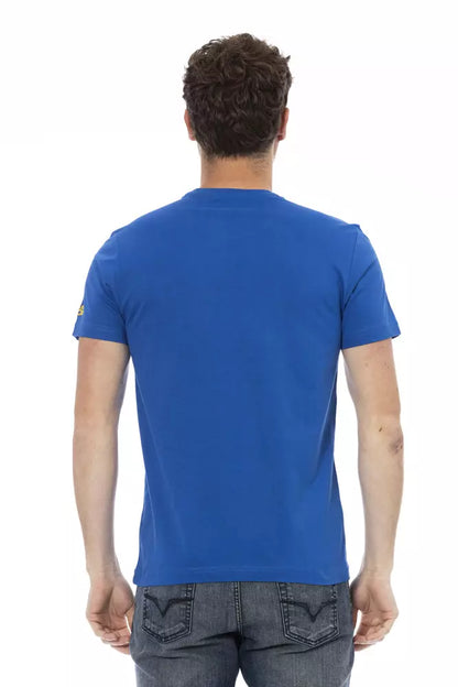 Trussardi Action Blau Baumwolle Männer T-Shirt