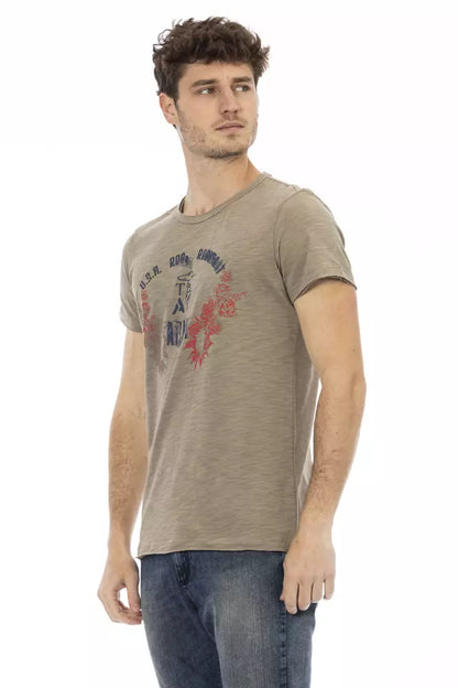 Trussardi Action Grünes Baumwolle Männer T-Shirt