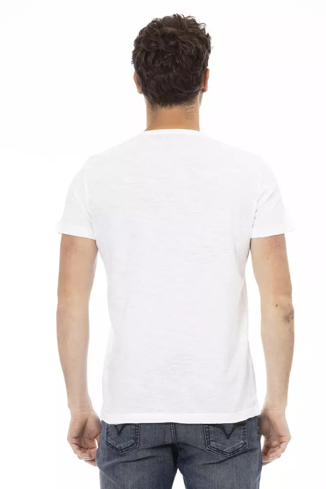 Trussardi Action Weißes Baumwolle Männer T-Shirt