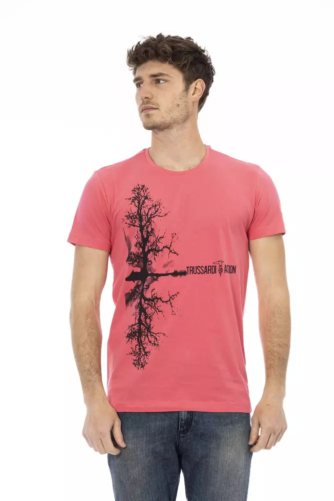 Trussardi Action Multicolor Baumwolle Männer T-Shirt