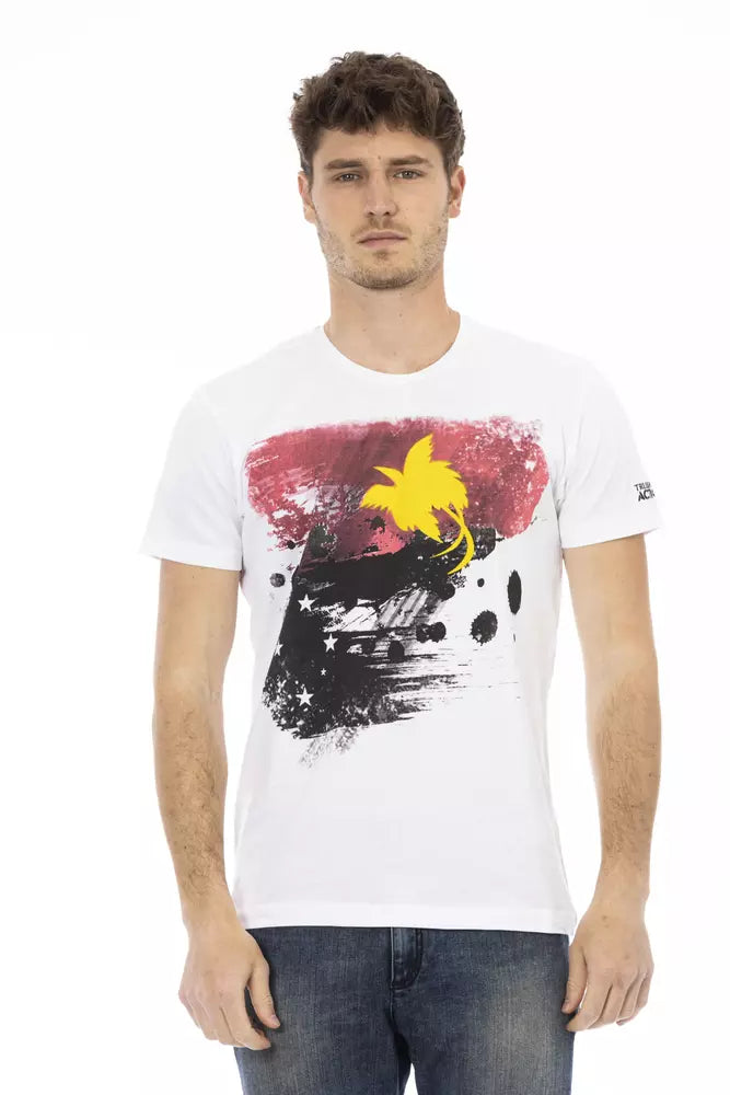 Trussardi Action T-Shirt für Männer aus weißer Baumwolle