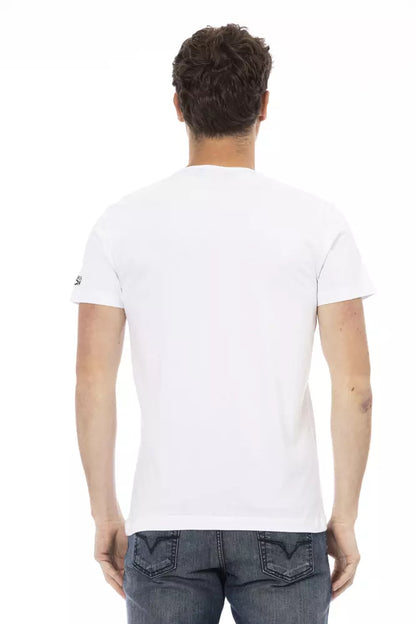 Trussardi Action T-Shirt für Männer aus weißer Baumwolle